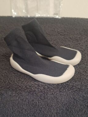 Tiny Explorings Toddler Sock Shoes - 24/25 18-24 Months - Black White